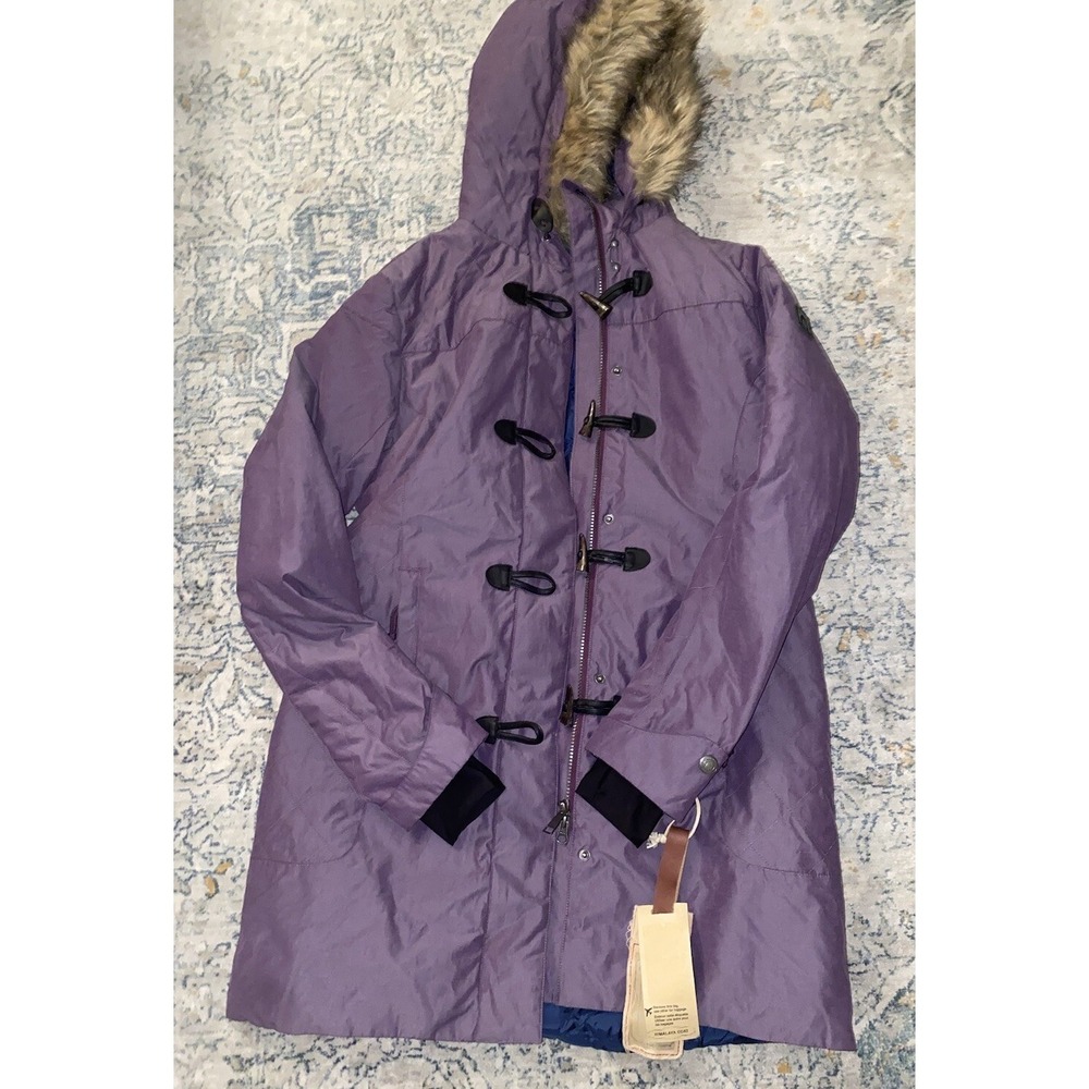 Sierra Designs Parka Duck Down Purple Jacket Women Large SZ 8/10